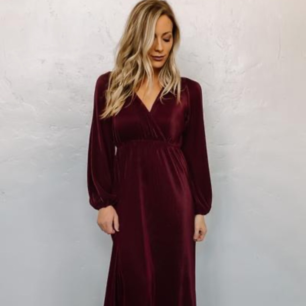 Baltic born burgundy maxi dress.